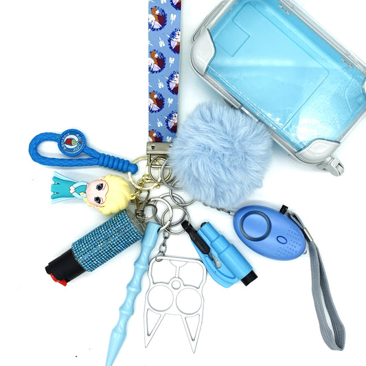 Ice Queen 9pc Keychain Set