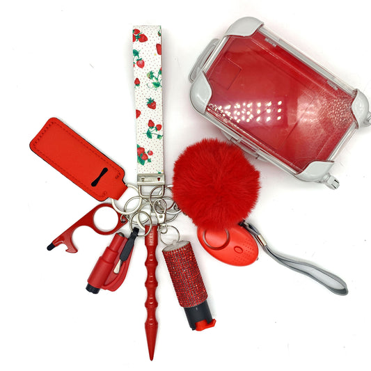 Strawberry Fields 9pc Keychain Set