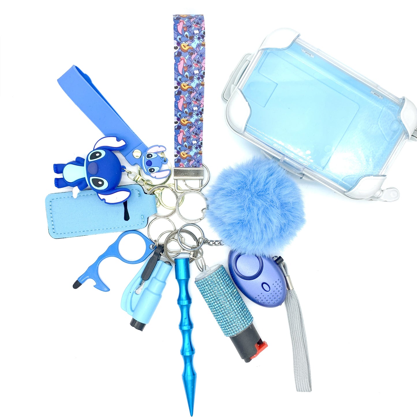 Stitch 10pc Keychain Set