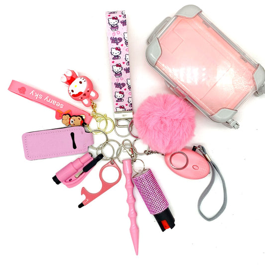 Helllo Kittyy 10pc Keychain Set