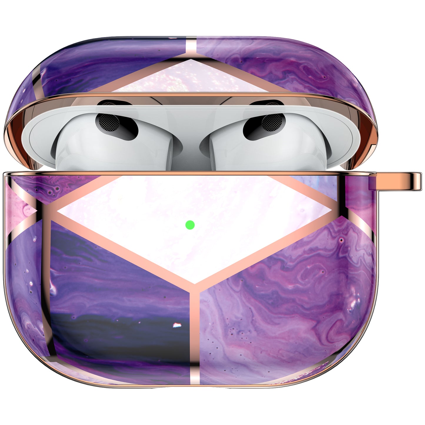 Purple Marble Airpods 3 Case