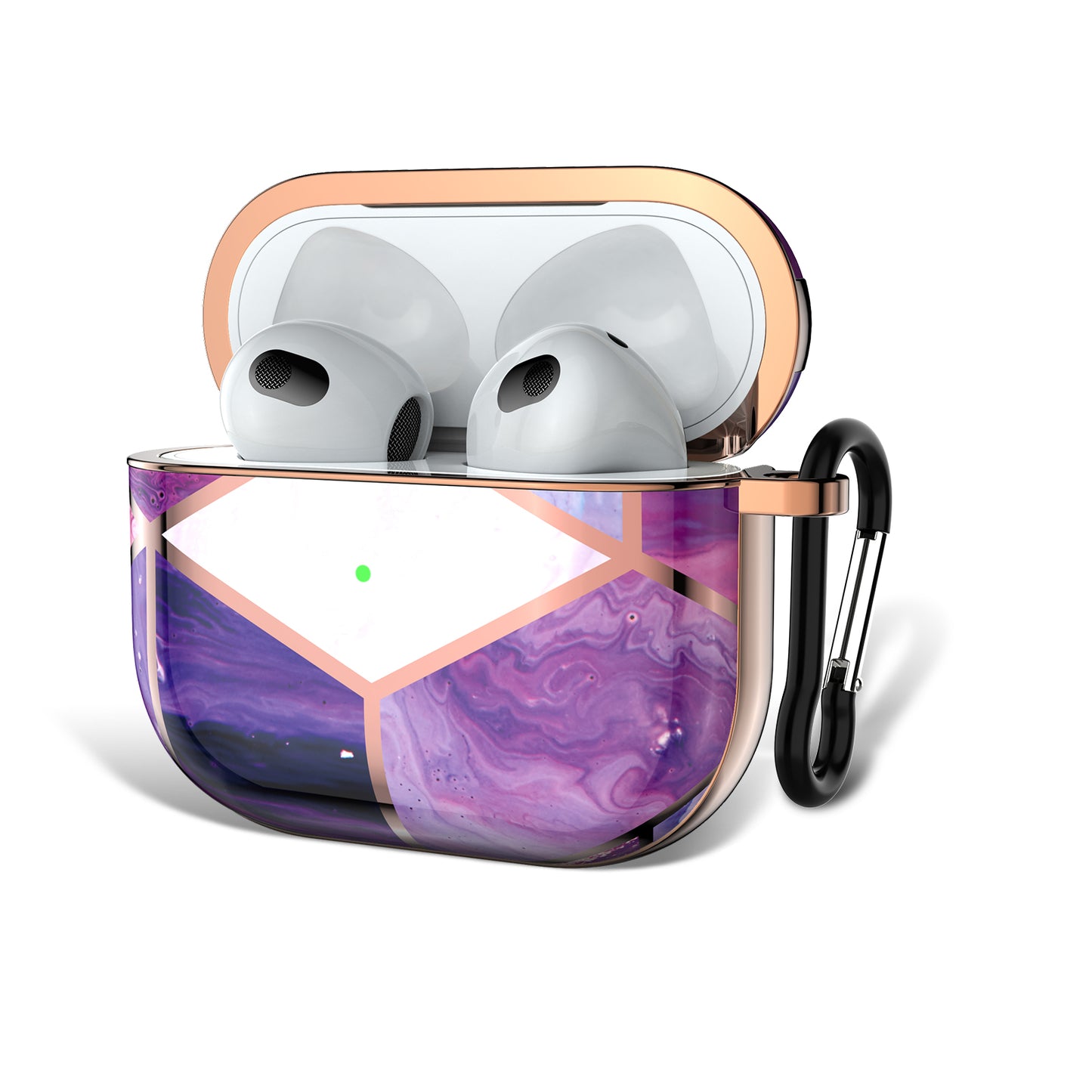 Purple Marble Airpods 3 Case